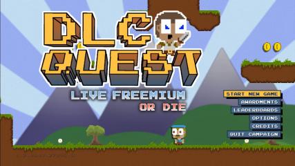 DLC Quest Title Screen